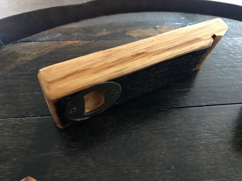 Submarine Whiskey Barrel Stave Beer Opener
