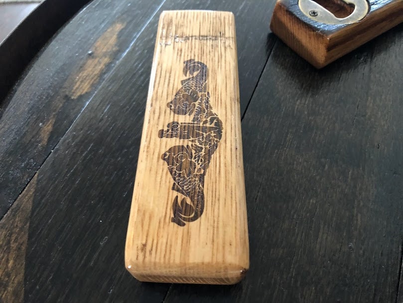 Submarine Whiskey Barrel Stave Beer Opener