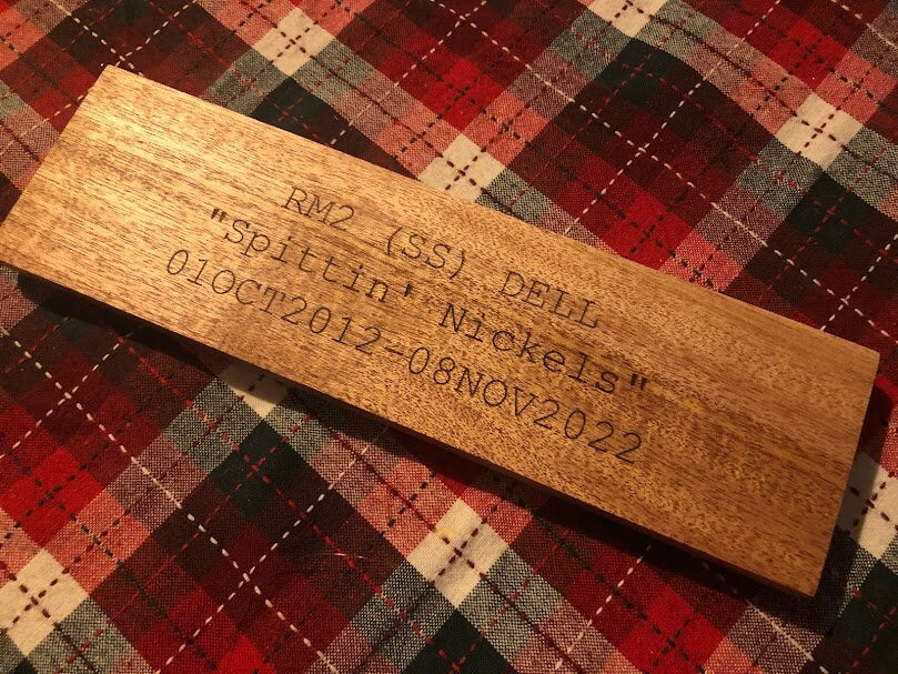 Custom Mahogany Cribbage Board
