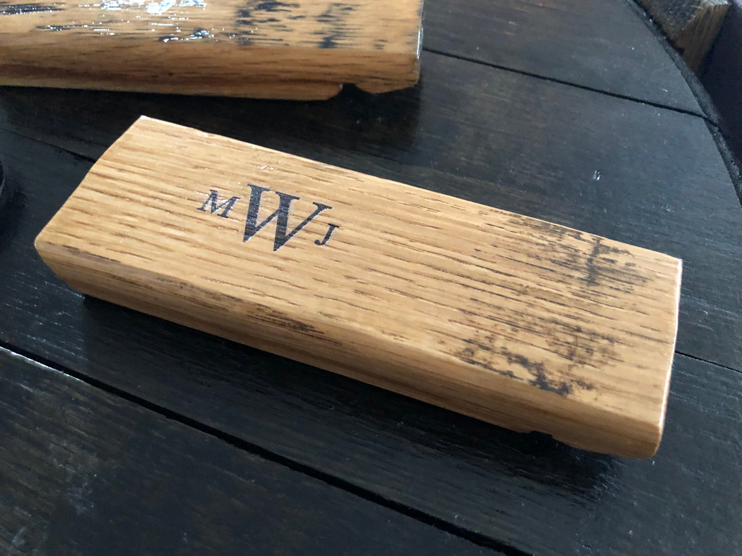 Custom Engraved Whiskey Barrel Stave Beer Opener