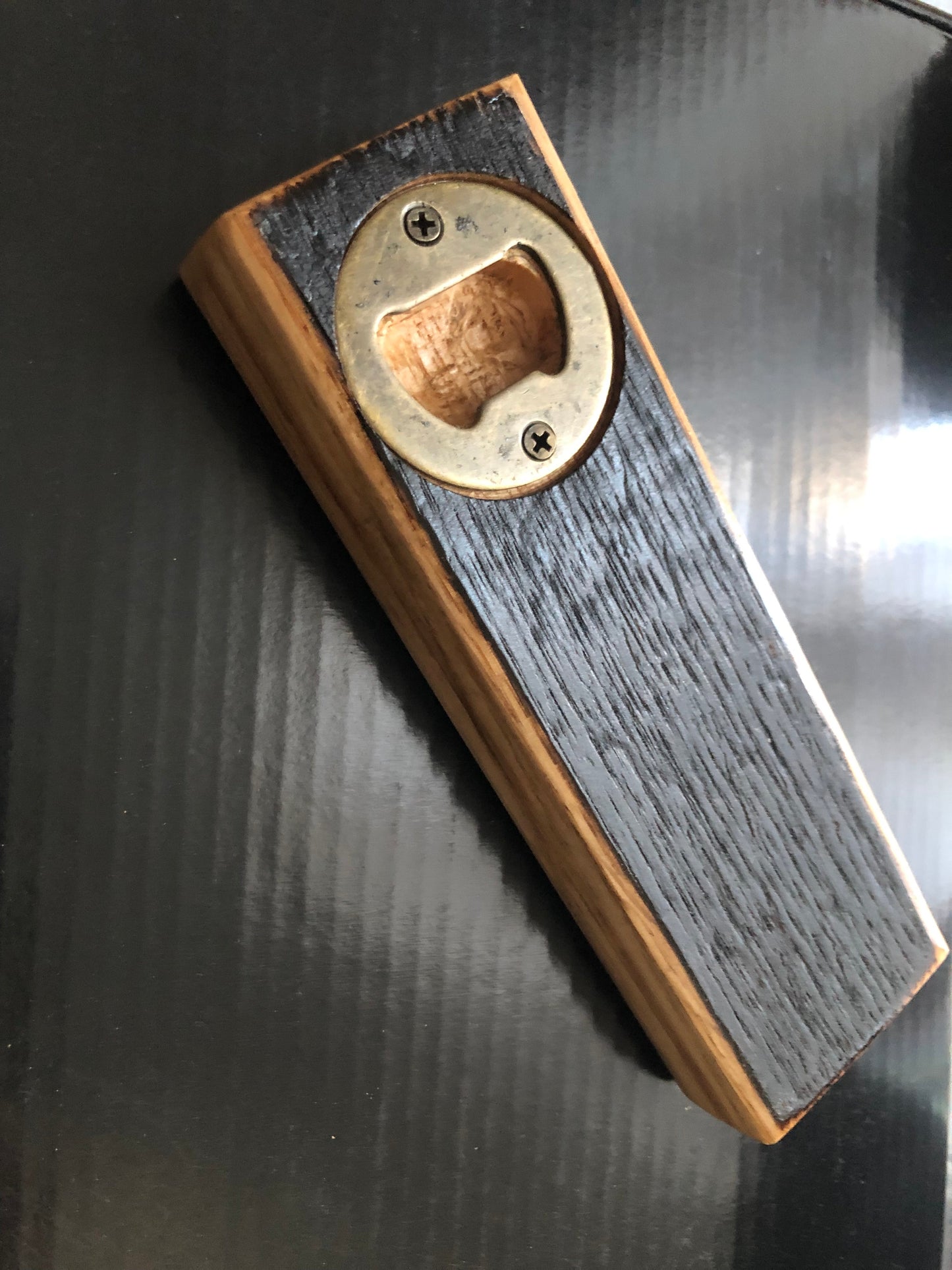 Custom Engraved Whiskey Barrel Stave Beer Opener