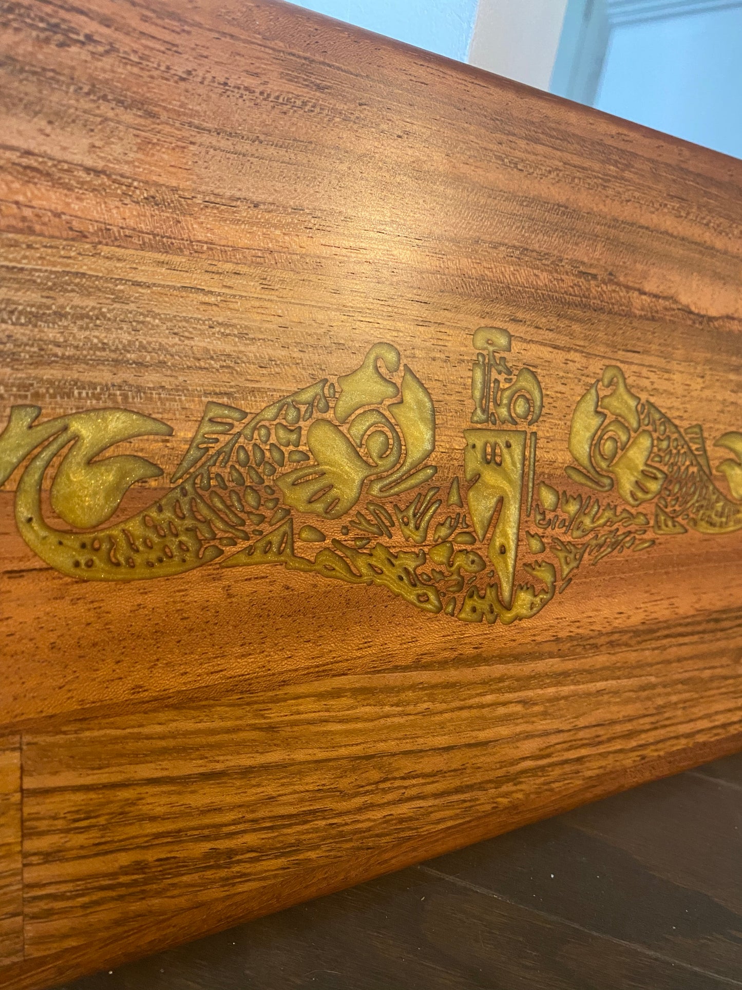 Submarine Inlaid Charcuterie Board