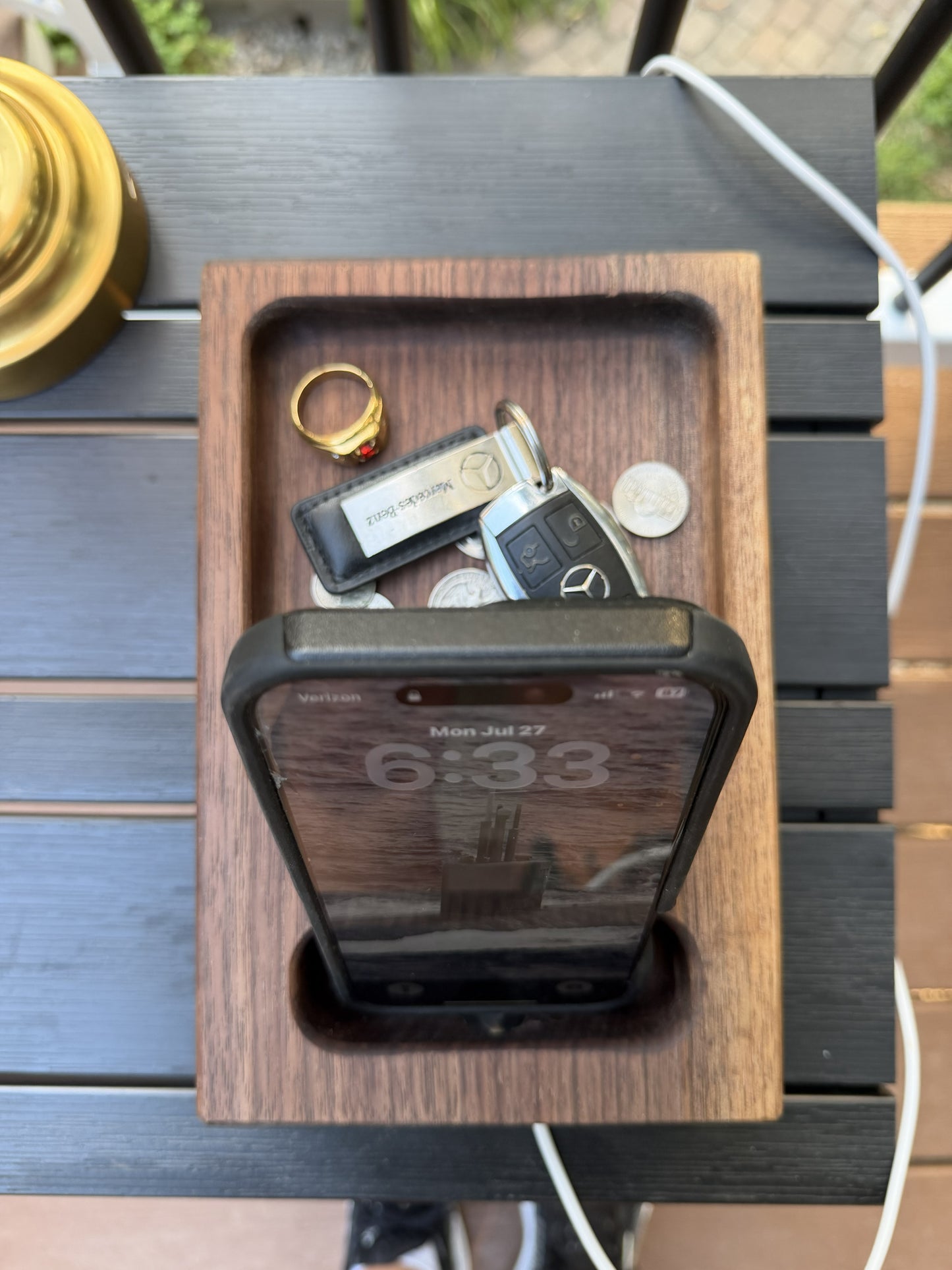 Walnut Phone Holder