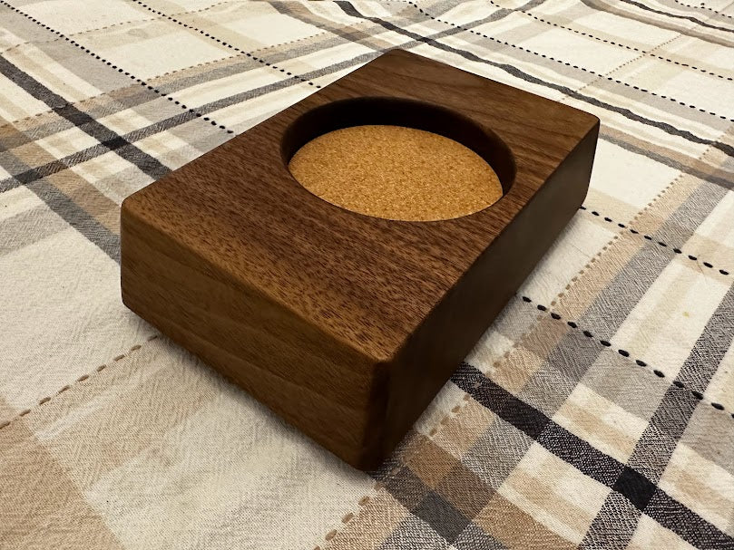 Coaster - Solid Walnut (Option for Coin Inlay or Personalization)